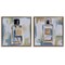 Stupell Industries Abstract Cologne Perfume Bottle 2 pc Framed Floater Canvas Wall Art Set Design by Melissa Wang